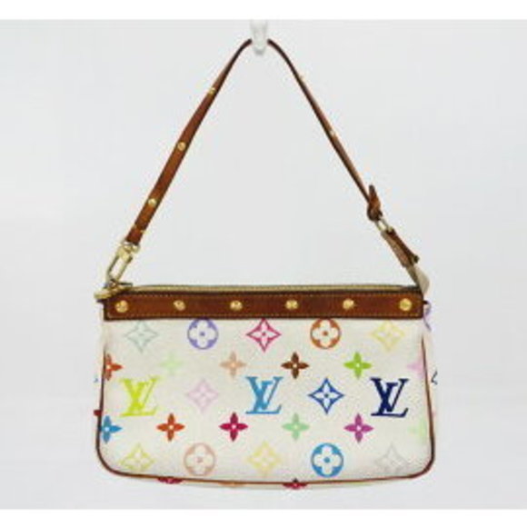 Louis Vuitton Accessory Pouch Multicolor Bron White - Picture 1 of 3